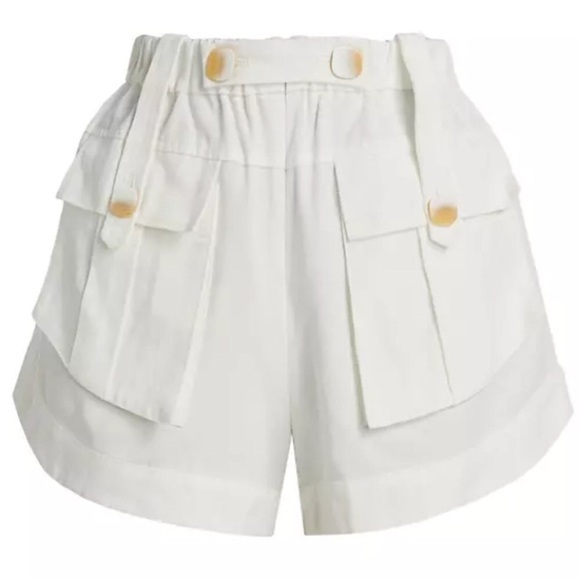 FARM RIO Off White Cargo Pockets Shorts NWT - Picture 5 of 12